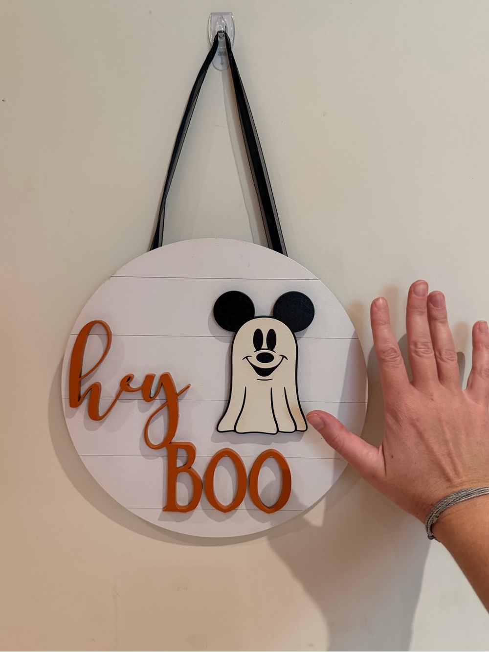Mickey Ghost halloween fall sign